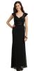 Main image of Sabrina Neck Pleated Evening Prom Gown